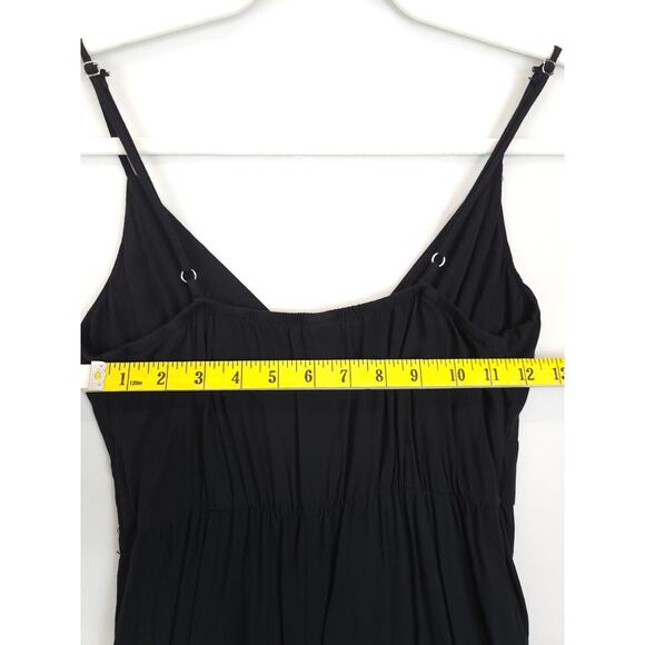 Wild Fable Tiered Short SunDress Adjustable Strap Women XS Flowey Black Causal - Picture 6 of 11